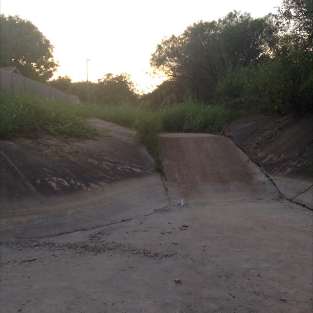 Angry dog ditch