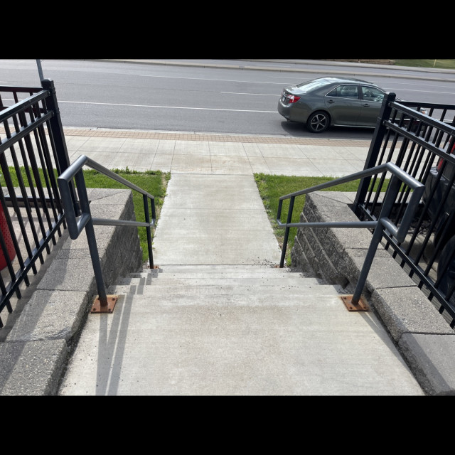 5 guys at a 5 stair