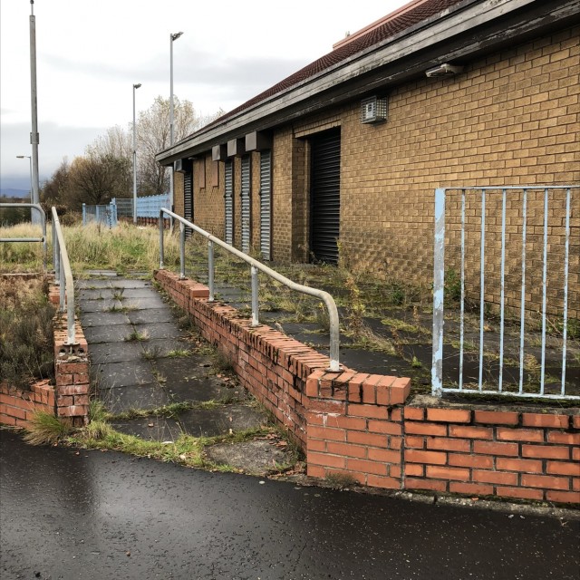 Rail on wall