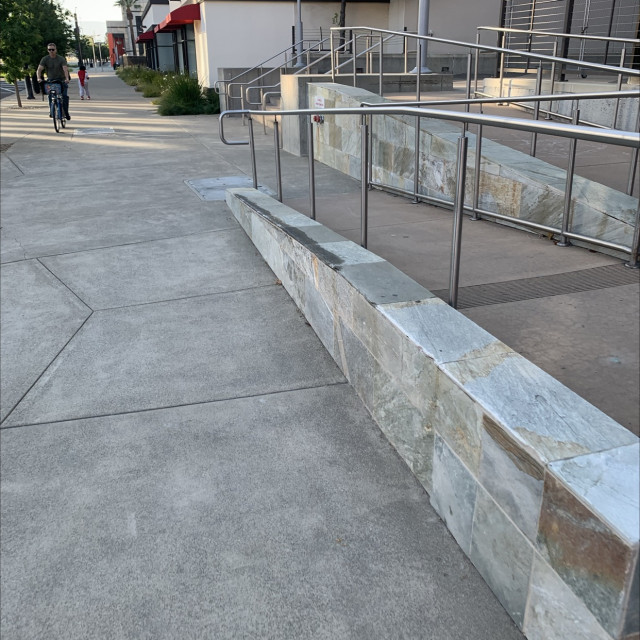 Angled ledge