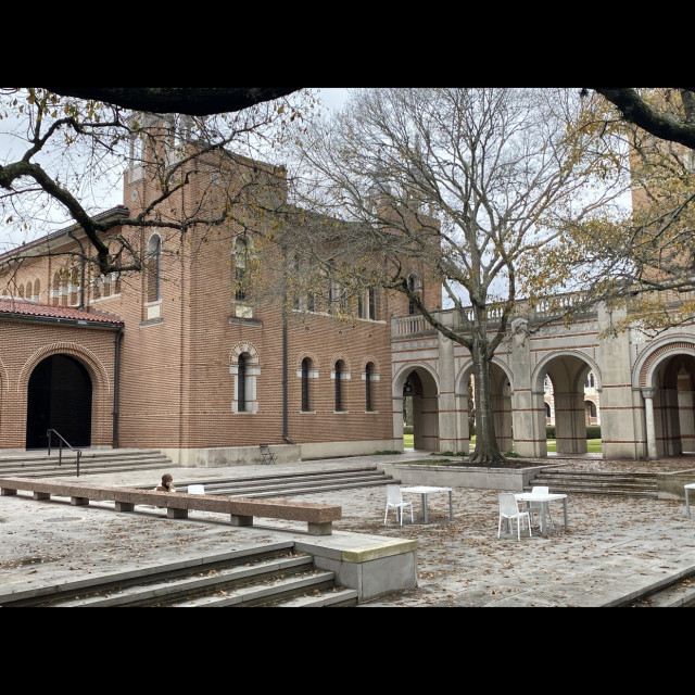 Rice welcome center plaza. WCP