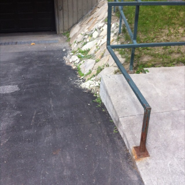 Oer rail down bank 
