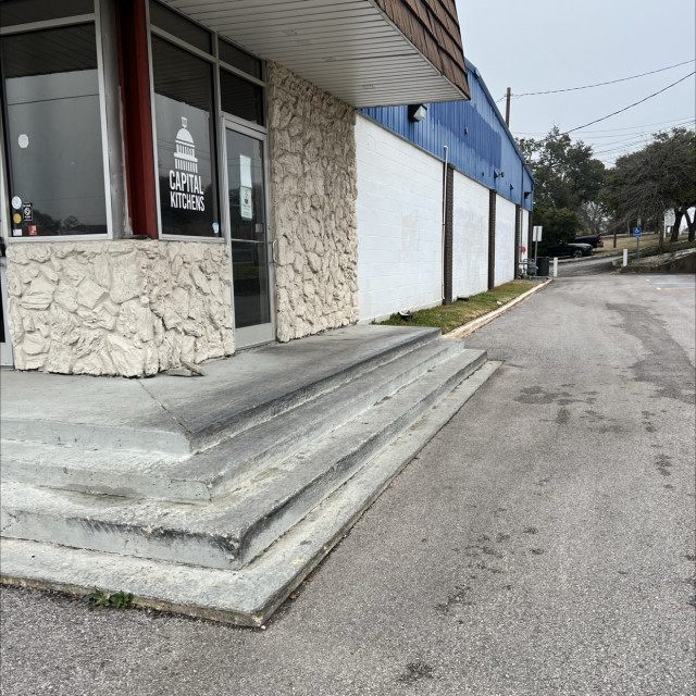 Three stair out ledge