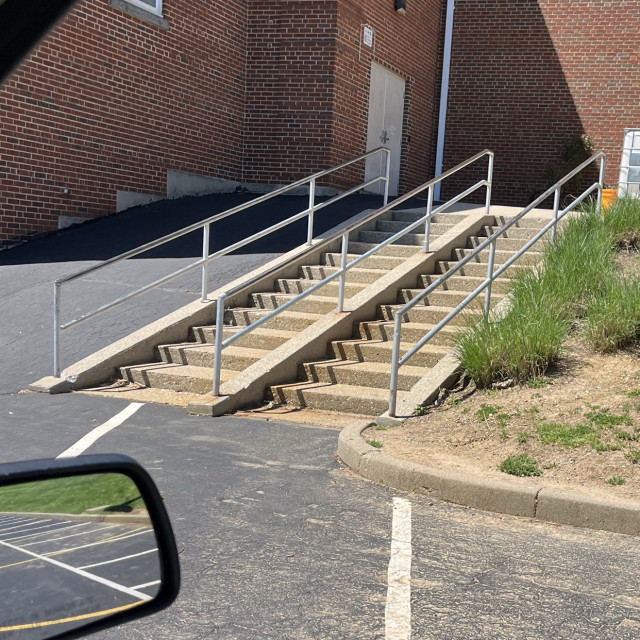 Downhill run up but cool rails