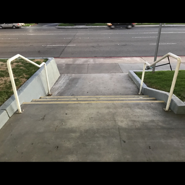 Car wash 3 stair and kinked rail