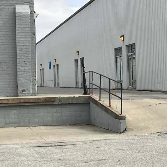 Tall rail off loading dock