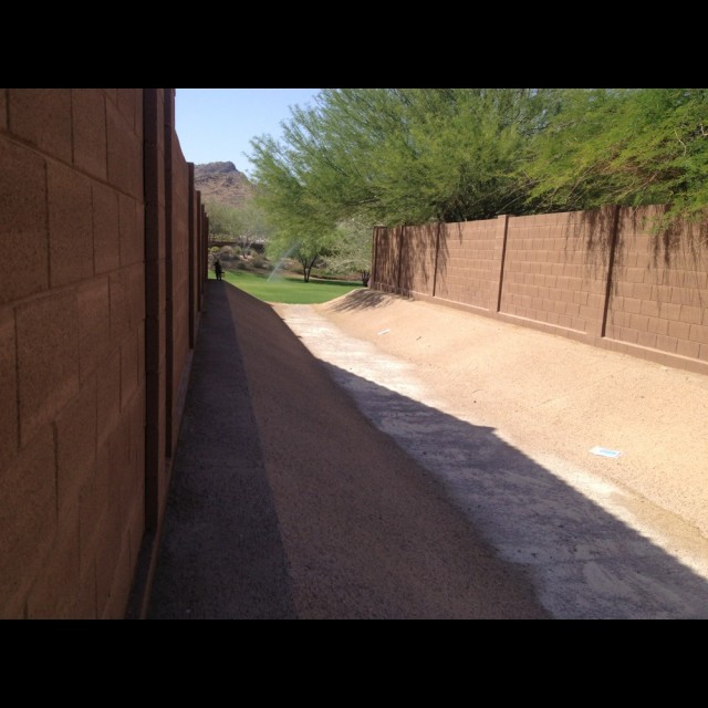 Rain drain quarter pipe