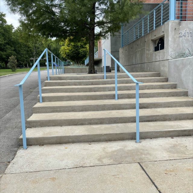 Blue flat rail