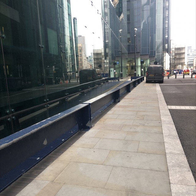 Metal ledge near liverpool st