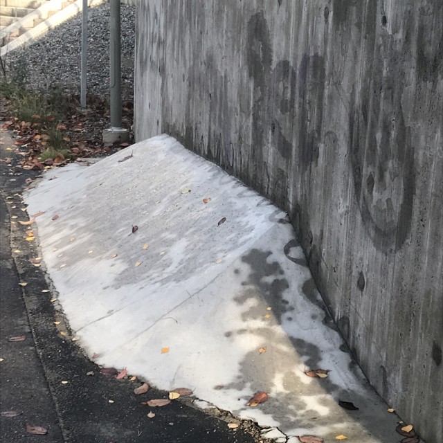 Street spot wallride