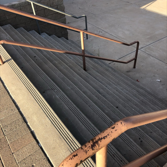9 stair with rails