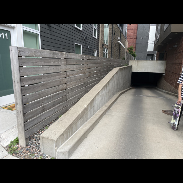 Skinny, tall down ledge