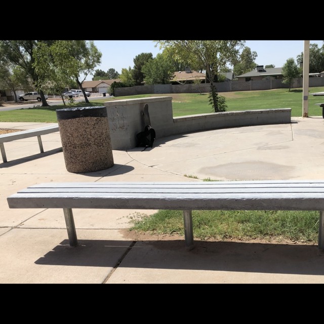 Park ledge and bench 