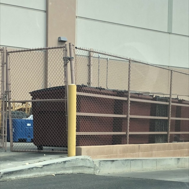 Behind store ledges 