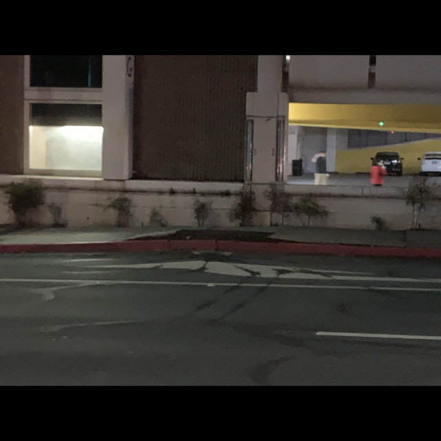 Cracked sidewalk gap