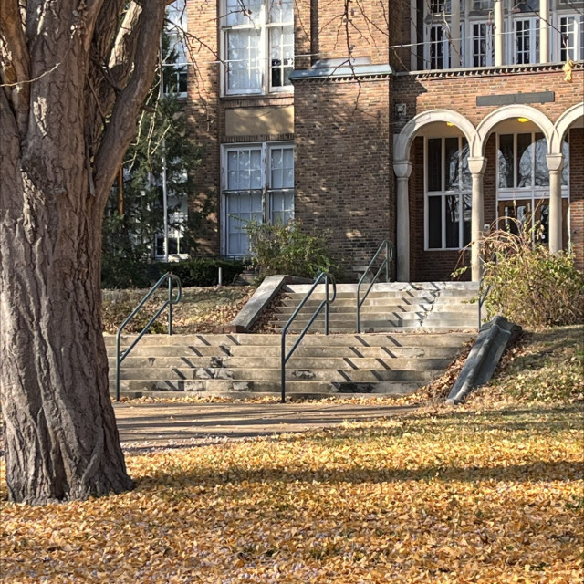 Four stair rails