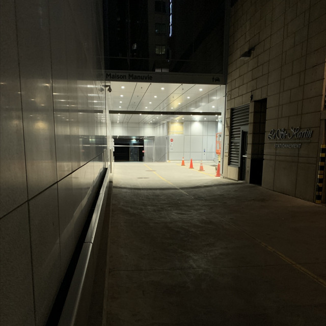Cargo bay area of hotel