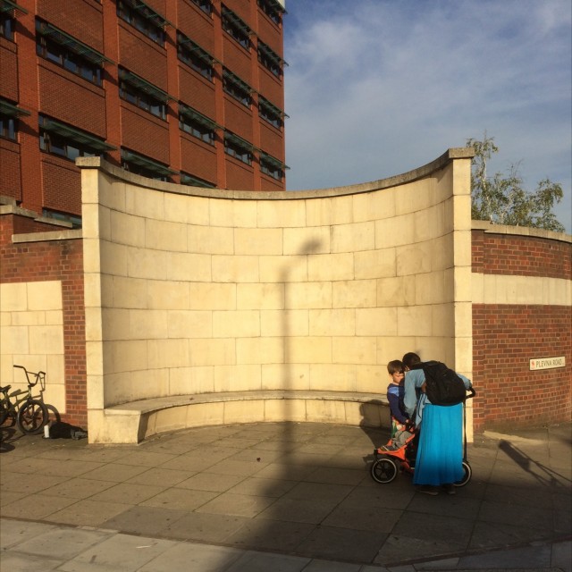 Police station curved wall