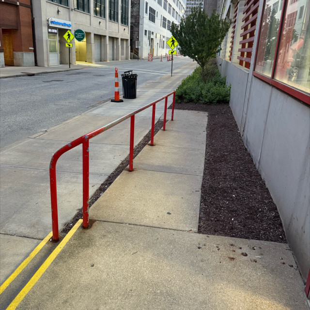 Playhouse square parking garage rail