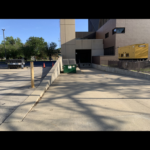 Ledge drop off and loading dock