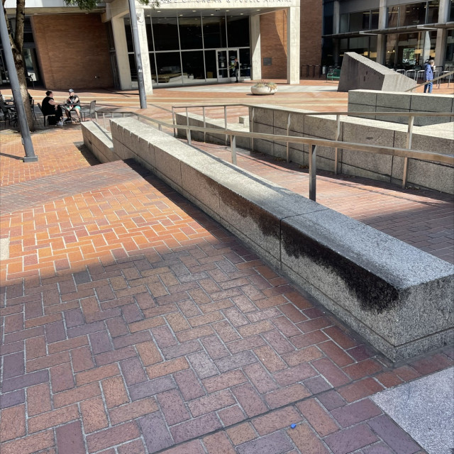 Rec center plaza (more spots than in photos)