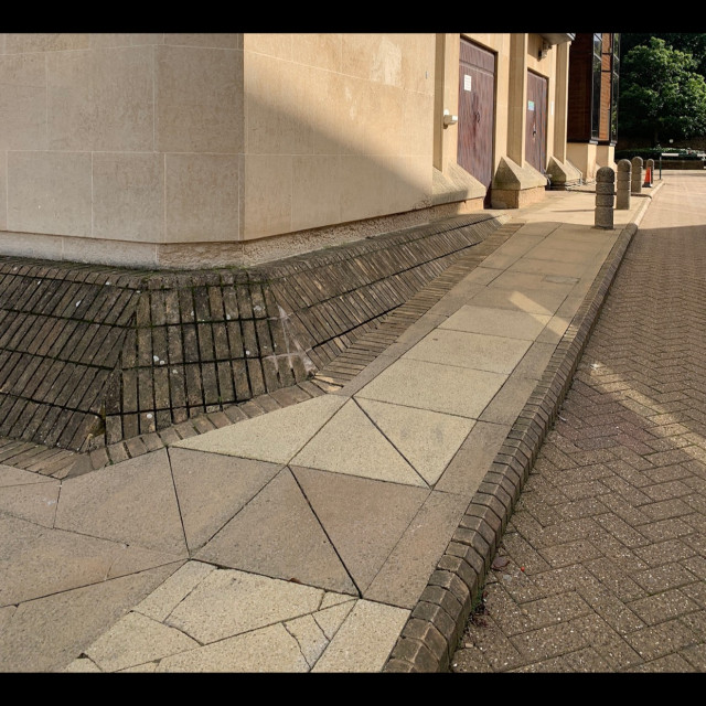 Bank to wall, gap to wall, gap to bank. Thread the needle bank