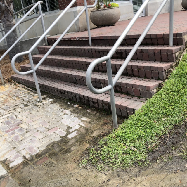 Daniel Island stair set with rails