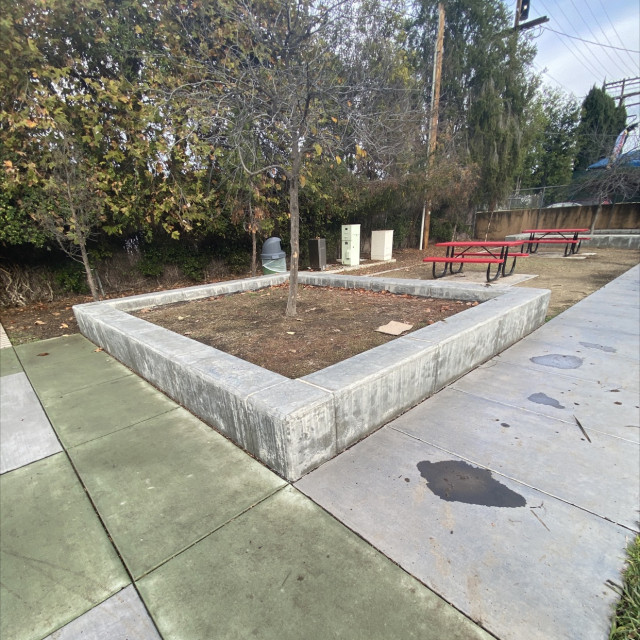 Ledge at play ground