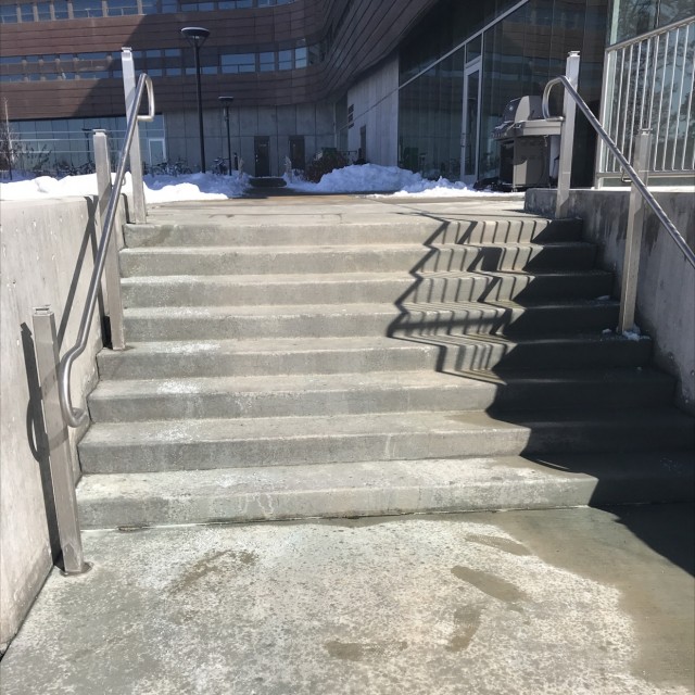 8 stair with rails