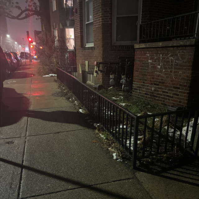 Square sidewalk rail 