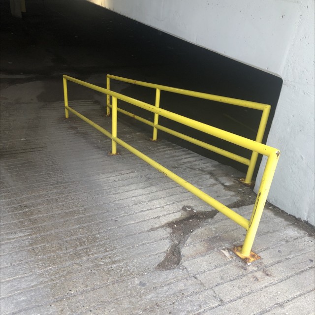 Sherman Ave Yellow Handrail
