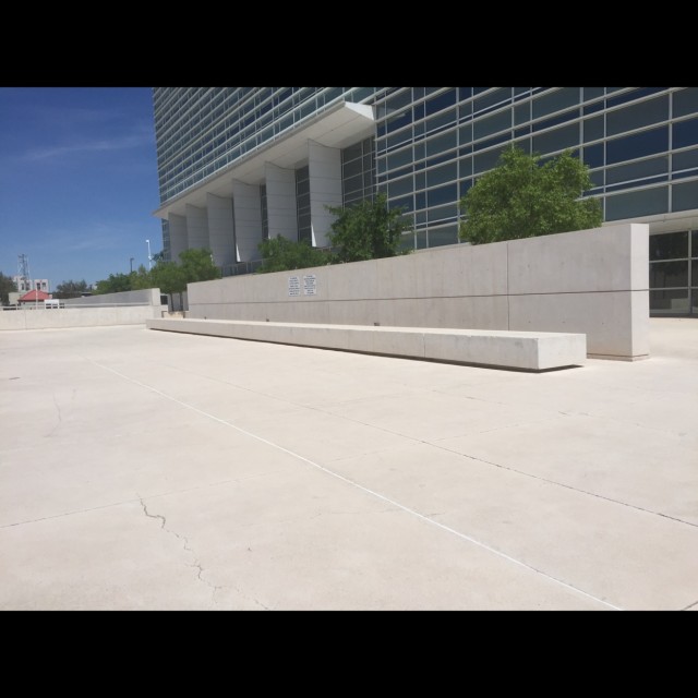 Long white flat ledge 
