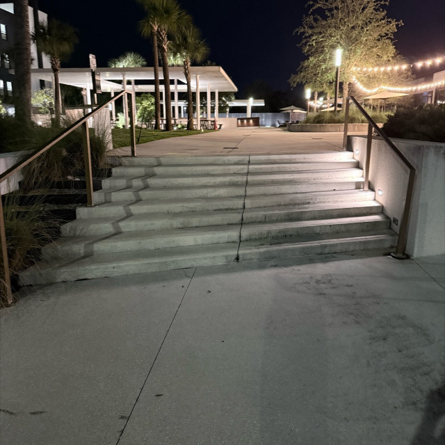 8 stair with rail