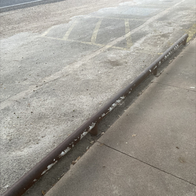 Sketchy rail that leads to the highway