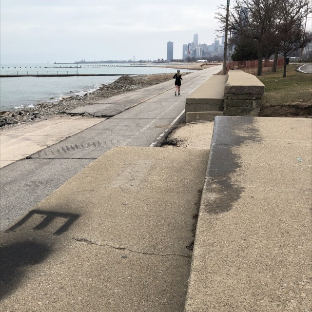 Lake front ledge to gap