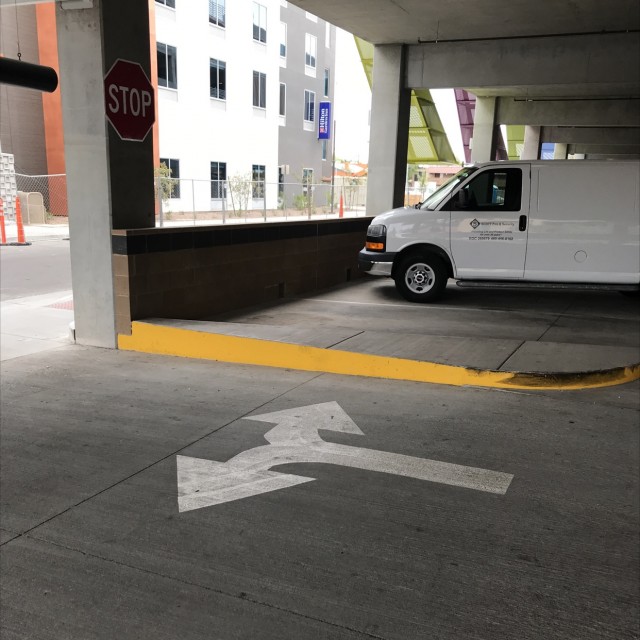 Downtown parking garage 