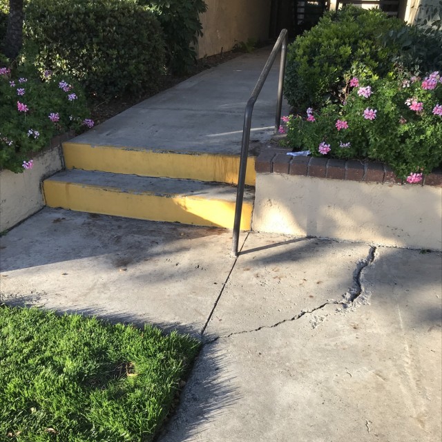 rail and two stair