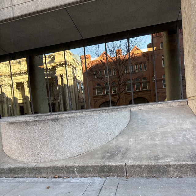 Bank to ledge