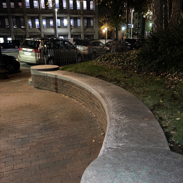 Northeastern curve ledge 
