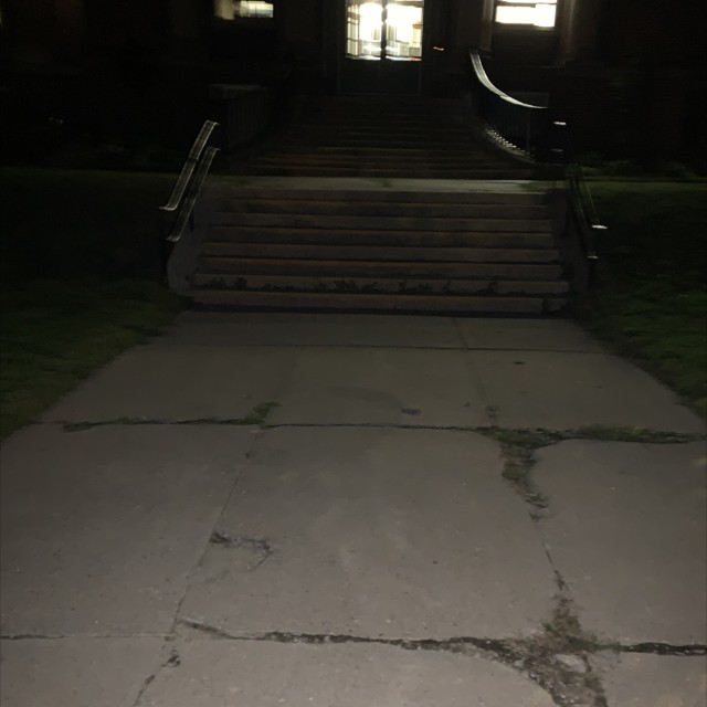 8 set with rails, lil curb bank after