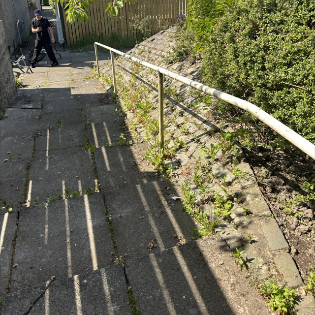 Rail into bank