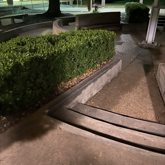 Stairs and ledge