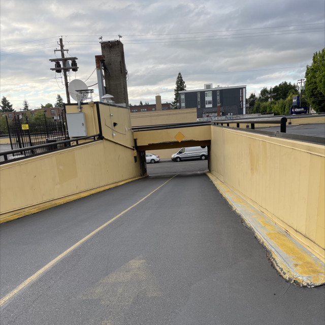 Rite aid downhill curb