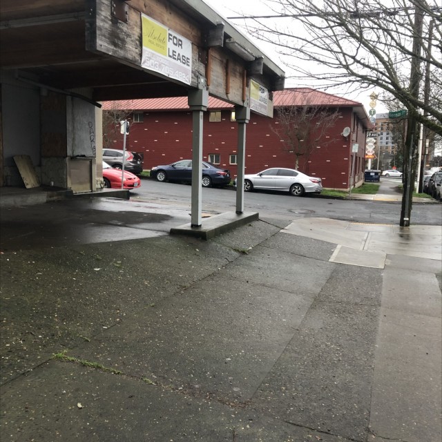 Bank to curb and ledge