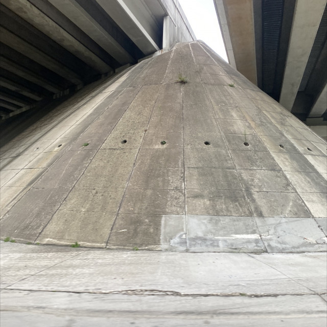 Steep bank
