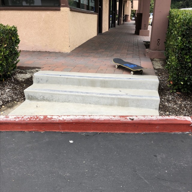 2 stair curb gap