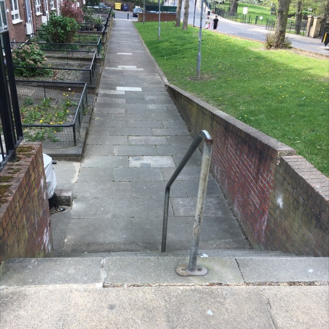 stairs ledge rail
