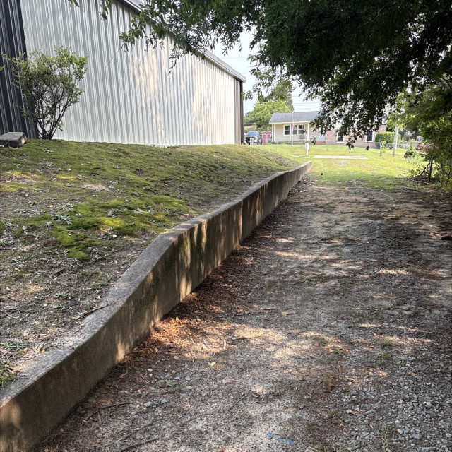 Ledge on dirt