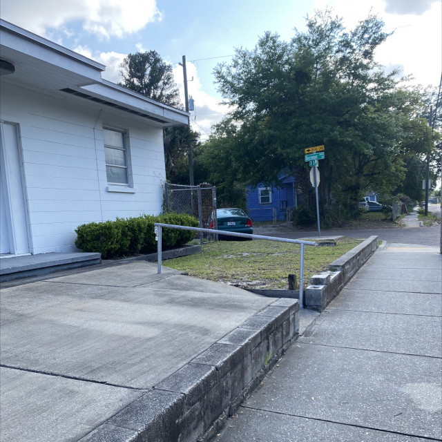 Rail at church