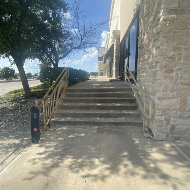 Six stair with nice handrail